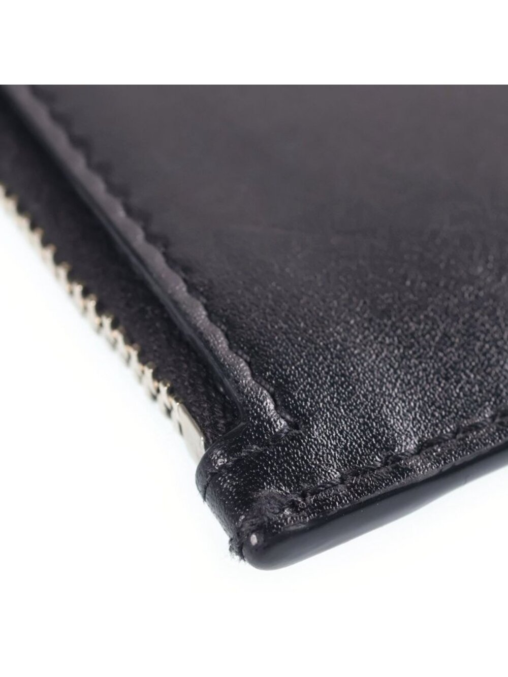 Saint Laurent Paris Round Zip Card Case Black - Picture 4 of 6